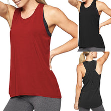 Load image into Gallery viewer, Women's Cross Back Yoga Shirt Sleeveless Racerback Workout Active Tank Top