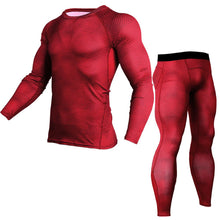Load image into Gallery viewer, Man Workout Fitness Sports Gym Running Yoga Athletic Shirt Top Pants Sets