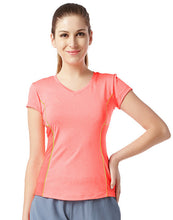 Load image into Gallery viewer, ZOANO Women's Short-Sleeve Workout Yoga Shirts Tops Activewear v neck tshirts for women
